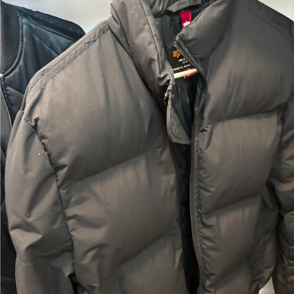 Alpha Industries  MA-1 QUILTED BOMBER JACKET BLACK - Picture 4 of 10